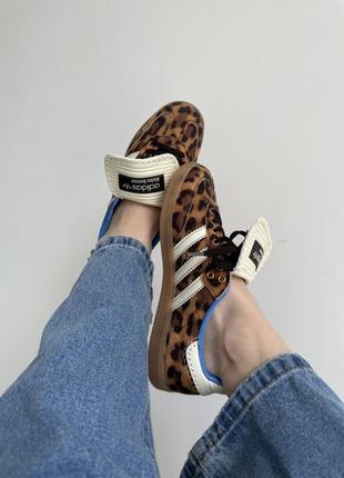 Кроссовки adidas samba × wales bonner leo leopard8 фото
