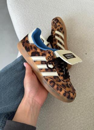 Кроссовки adidas samba × wales bonner leo leopard4 фото