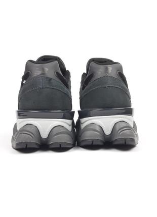 Жіночі замшеві кросівки new balance 9060 black grey нью беланс 90605 фото