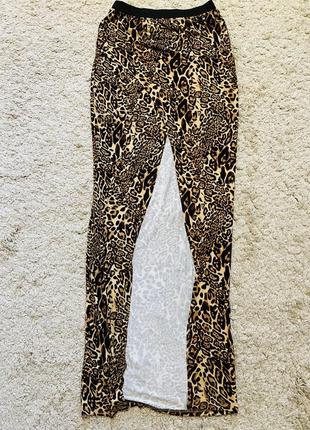 Юбка с разрезом sweewe франция оригинал бренд длинная юбка трикотажная вискоза размер s на резинке3 фото
