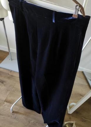 Женские брюки широкие палаццо бархат4 фото