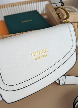 Женская сумка guess dream белая6 фото