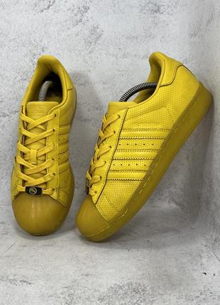 Кроссовки adidas superstar yellow1 фото