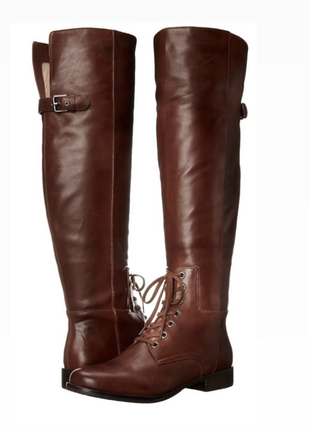Скидка! брендовые кожаные сапоги guess botas de tacon 36