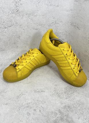 Кроссовки adidas superstar yellow3 фото