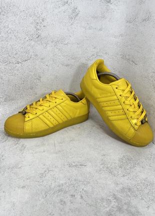Кроссовки adidas superstar yellow2 фото