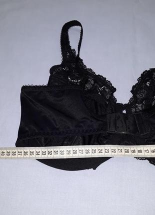 Бюстгальтер бюст чашка 85 e f 38 e f черный кружевной на большую грудь.