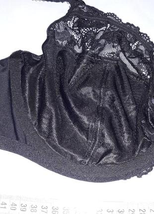 Бюстгальтер бюст чашка 85 e f 38 e f черный кружевной на большую грудь.