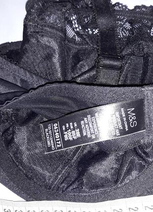 Бюстгальтер бюст чашка 85 e f 38 e f черный кружевной на большую грудь.