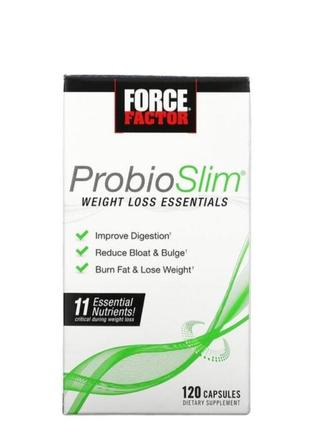 Force factor probioslim, незаменимые питательные вещества для снижения веса, 120&nbsp;капсул