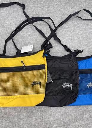 Сумка stussy мессенджер через плечо нейлоновый