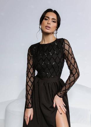 Изысканное платье макси вечернее