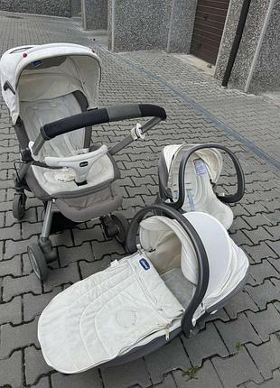 3 в 1 візок від chicco i-move trio автокрісло, люлька, прогулка