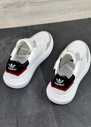 Чоловічі шкіряні кеди adidas2 фото