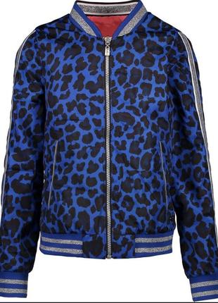 Бомбер ветровка леопардовый стиль 9-10 лет