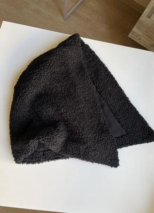 Капор капюшон тедді баранчик на флісі зимовий теплий на кнопках