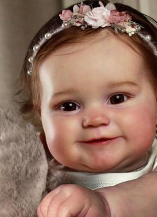 Реборн лялька дівчинка reborn maddie doll original з аксесуарами вініл 50 см можна купати