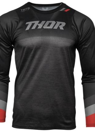 Рашгард для бега coolmax tmtb thor l черно-красный