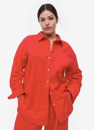 Сорочка льон батал mark's spencer