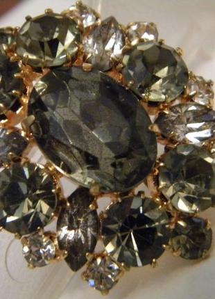 Брошь чешская бижутерия чехословакия яблонекс винтаж №213