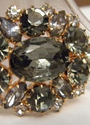 Брошь чешская бижутерия чехословакия яблонекс винтаж №2132 фото