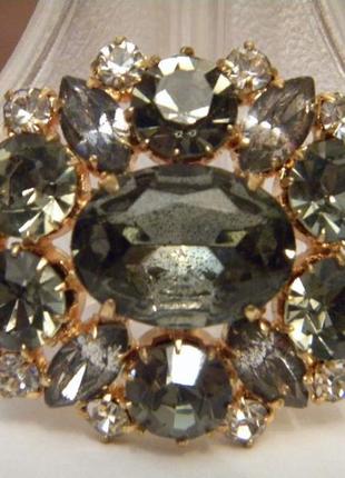 Брошь чешская бижутерия чехословакия яблонекс винтаж №2133 фото