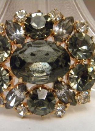 Брошь чешская бижутерия чехословакия яблонекс винтаж №2134 фото