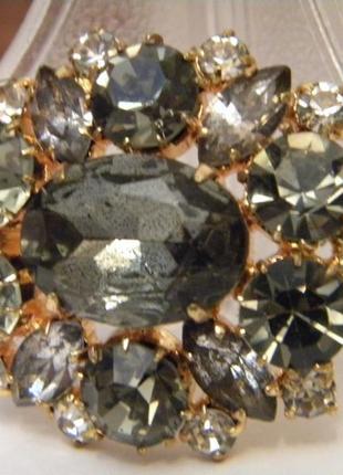 Брошь чешская бижутерия чехословакия яблонекс винтаж №2135 фото