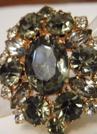 Брошь чешская бижутерия чехословакия яблонекс винтаж №2137 фото