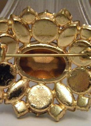 Брошь чешская бижутерия чехословакия яблонекс винтаж №2138 фото