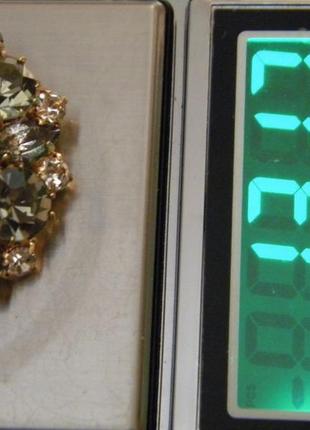 Брошь чешская бижутерия чехословакия яблонекс винтаж №21310 фото