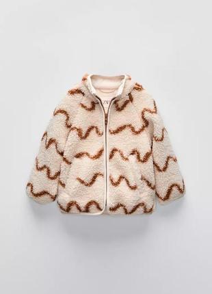 Куртка штучна овчина на дівчинку тепла zara new