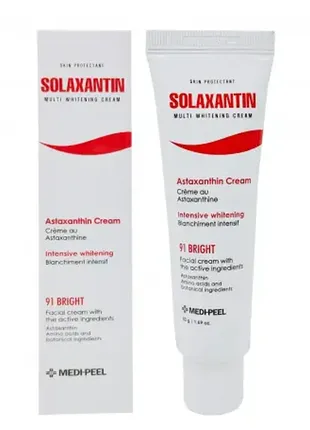 Крем для обличчя протиоксидантний проти пігментації medi-peel solaxantin multi whitening cream 50ml3 фото