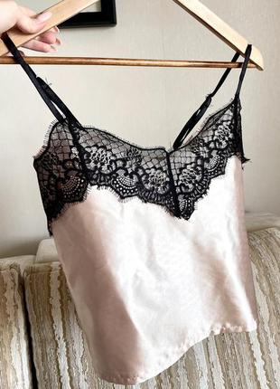 💝 пижамная майка атласная м 💫 вверх пижамы пижама бельевая