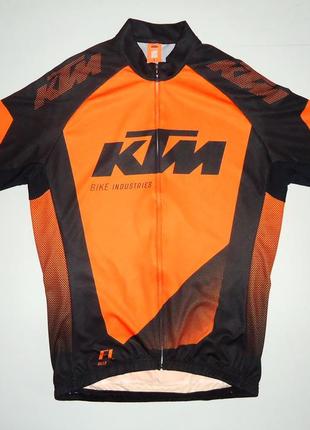 Велофутболка  ktm fl gear italy cycling jersey orange оригинал (l)