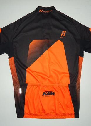 Велофутболка  ktm fl gear italy cycling jersey orange оригинал (l)2 фото