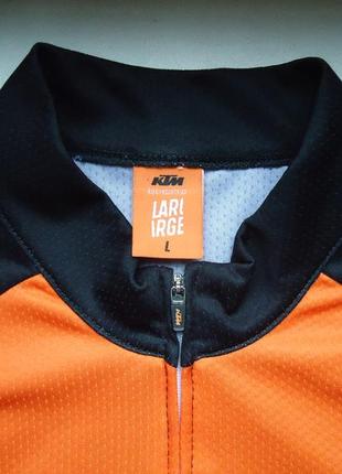 Велофутболка  ktm fl gear italy cycling jersey orange оригинал (l)3 фото