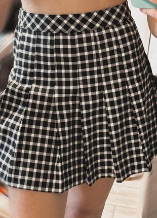 Юбочка в клетку теннисика