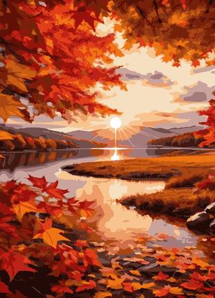 Картина за номерами осінній світанок 40 х 50 artissimo pn6285