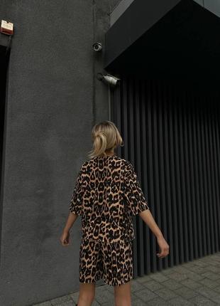Костюм с шортами леопардовый7 фото
