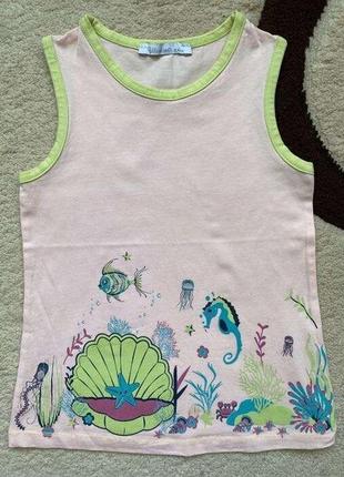 Летний комплект на девочку 5-6 лет.