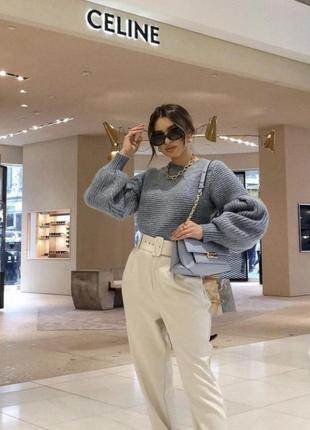 Теплий светр zara new original з металічною ниткою