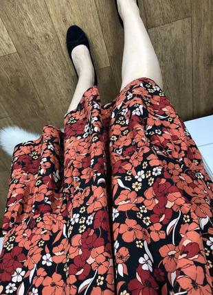Платье цветочный принт с рукавом платья платье свободного кроя5 фото