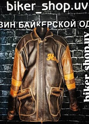 Куртка, куртка шкіряна, куртка великого розміру шкіряна, мото куртка, куртка байкерська, вінтаж, ретро, пілот, бомбер, pilot, vintag, bomber, ochnik