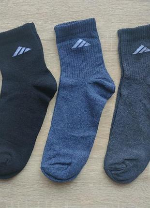 Носки мужские 3 шт хлопок adidas 40-45 набор носков для мужчин разные цвета на каждый день