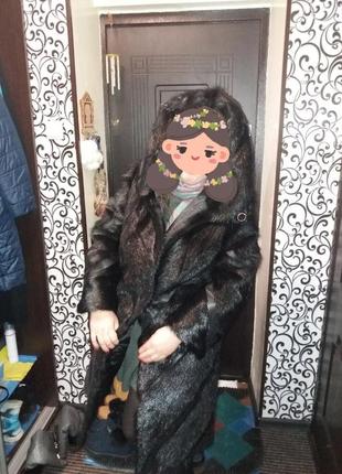 Шуба из меха нутрии