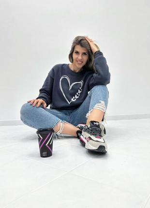 Жіночий світшот з накаткою "heart"