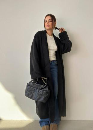 Накладной платеж ❤ шерсть меринос теплый оверсайз вязаный меди кардиган