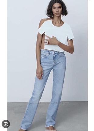 Джинсы zara прямые