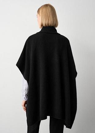 Maison 123 paris большой шерстяной кейп под горло